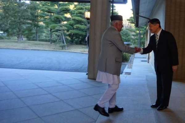 राष्ट्रपति पौडेल र जापानका सम्राटबीच इम्पेरियल प्यालेसमा शिष्टाचार भेट